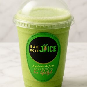 Green Smoothie Supreme – Épinard, kiwi, banane, lait de coco