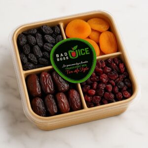 Fruits secs 🍇 – Raisins, abricots secs, dattes, cranberries bio