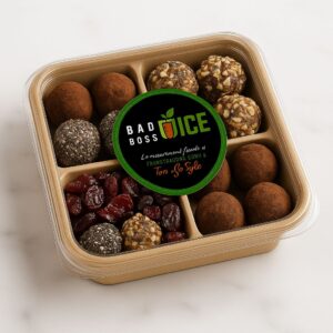 Energy balls ⚡ – Dattes, avoine, graines, chocolat noir bio